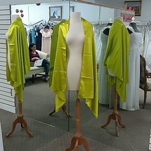 CHARTREUSE color Shawl/Wrap